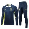 Brazilië Trainings Sweatshirt Pak Quarter-zip 2023-24 Blauwe - Heren